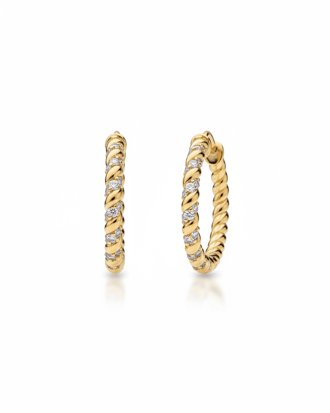 Retro Chic Hoop Earrings