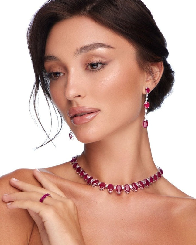 Scarlet Ruby Jewelry Set