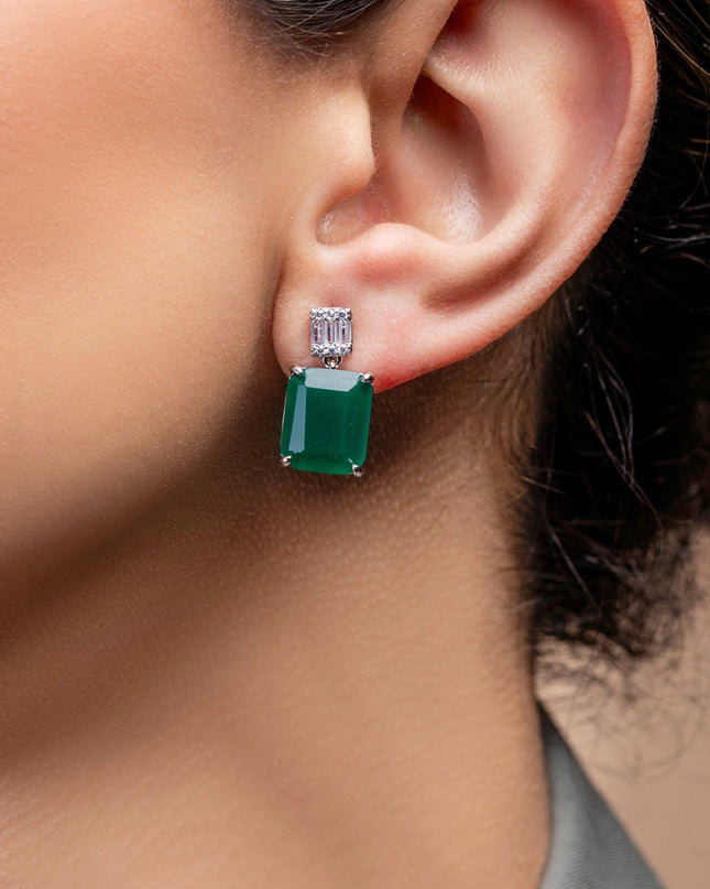 Emerald Stud Earrings