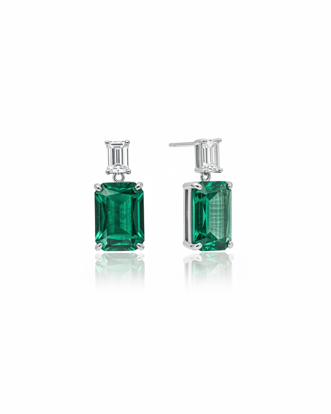 Emerald Stud Earrings