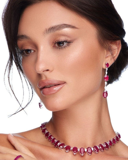 Scarlet Ruby Jewelry Set