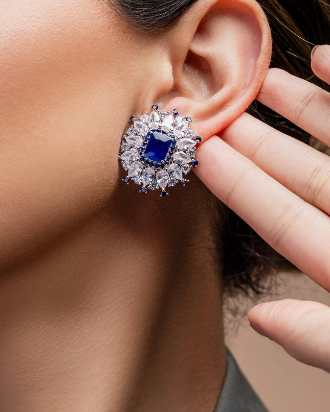 Sapphire Spike Earrings